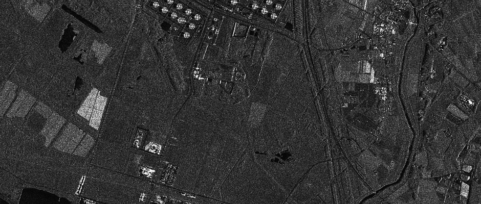 о. Хоккайдо, Япония, дата съемки 10.09.2018г.,  радарный снимок со спутника Gaofen-3 © CRESDA