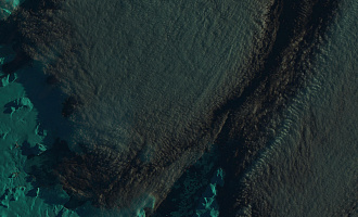 Море Баффина, космоснимок с Landsat-8, дата съемки 13.10.2017