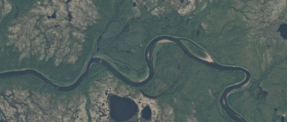 Северо-Западная Сибирь, снимок со спутника БКА © УП «Геоинформационные системы»