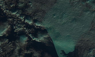 Остров Северный космоснимок с Landsat-8, дата съемки 16.10.2017